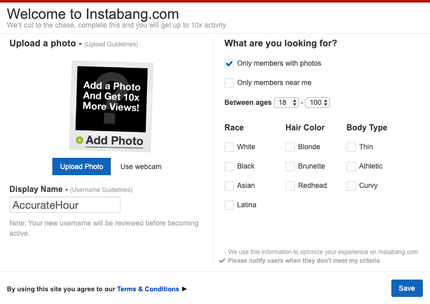 InstaBang Review 2025 - Free Adult Dating & Sex Personals Site